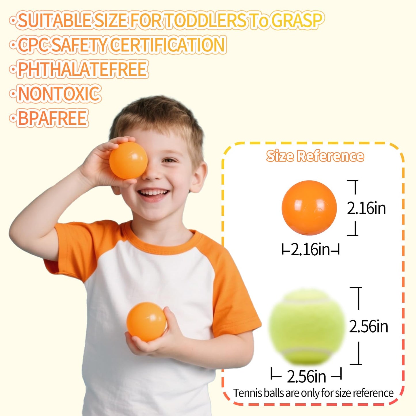 GUESVOT Ball Pit Balls 2.2in - 100 Pack, Phthalate-Free & BPA-Free, Storage Bag Included