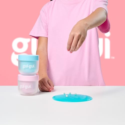 GUI GUI Slime Kit – Shimmer Deluxe Duo Pack with 2 Iridescent Slimes | 5-Step DIY Glow-Up