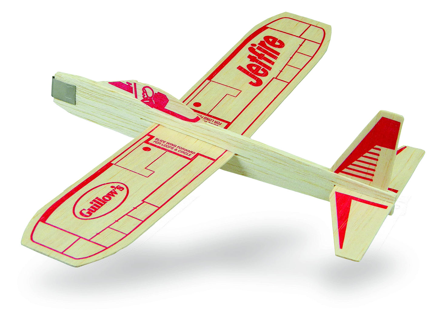 Guillow's Jetfire & Sky Streak Twin Pack Gift Set — 4 Balsa Wood Gliders by Guillow