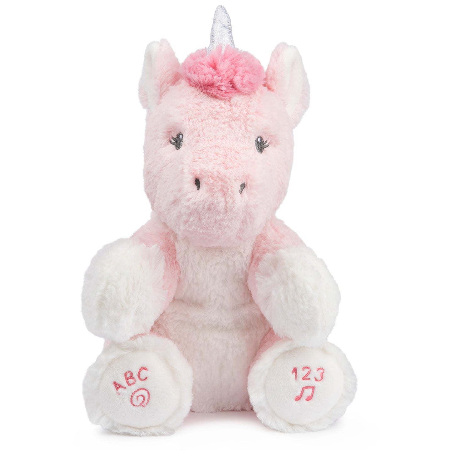 GUND Alora The Unicorn – Animated Plush Sings ABC & 123, 11 Inch Pink