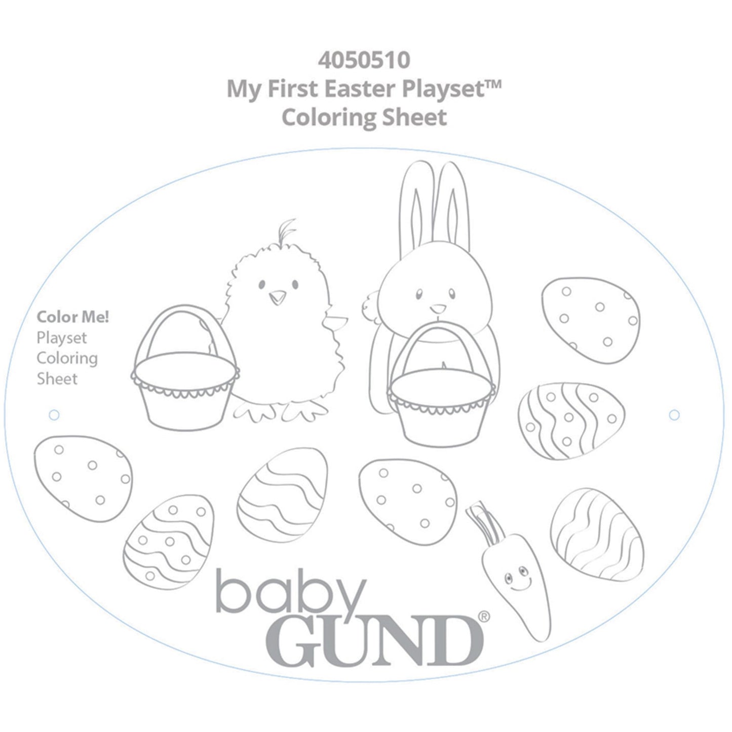 GUND Baby My First Easter Basket 5-Piece Plush Playset – Sensory Toys for Babies