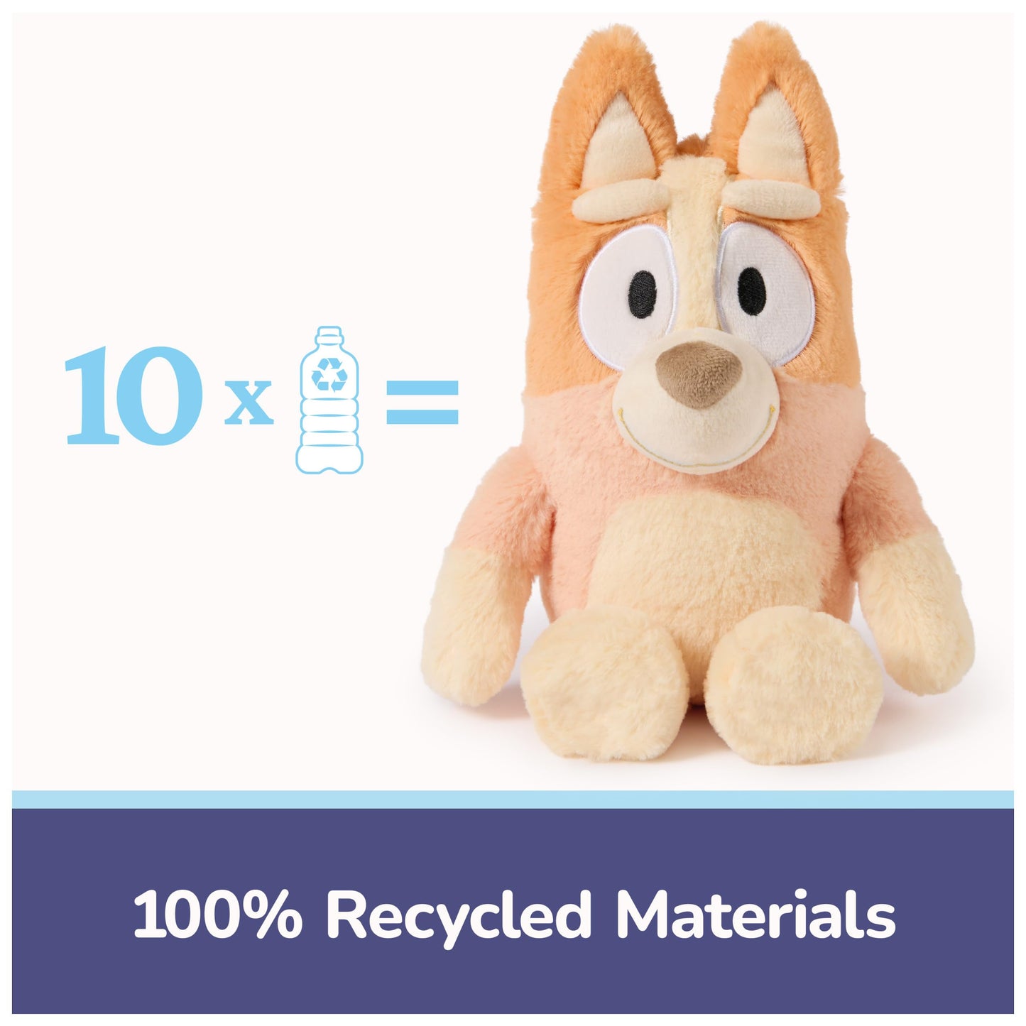 GUND Bingo Sustainably Soft Plush - 13-Inch Bluey Plush Made with Recycled Materials
