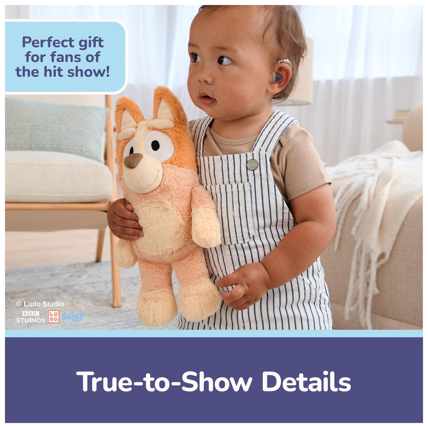 GUND Bingo Sustainably Soft Plush - 13-Inch Bluey Plush Made with Recycled Materials