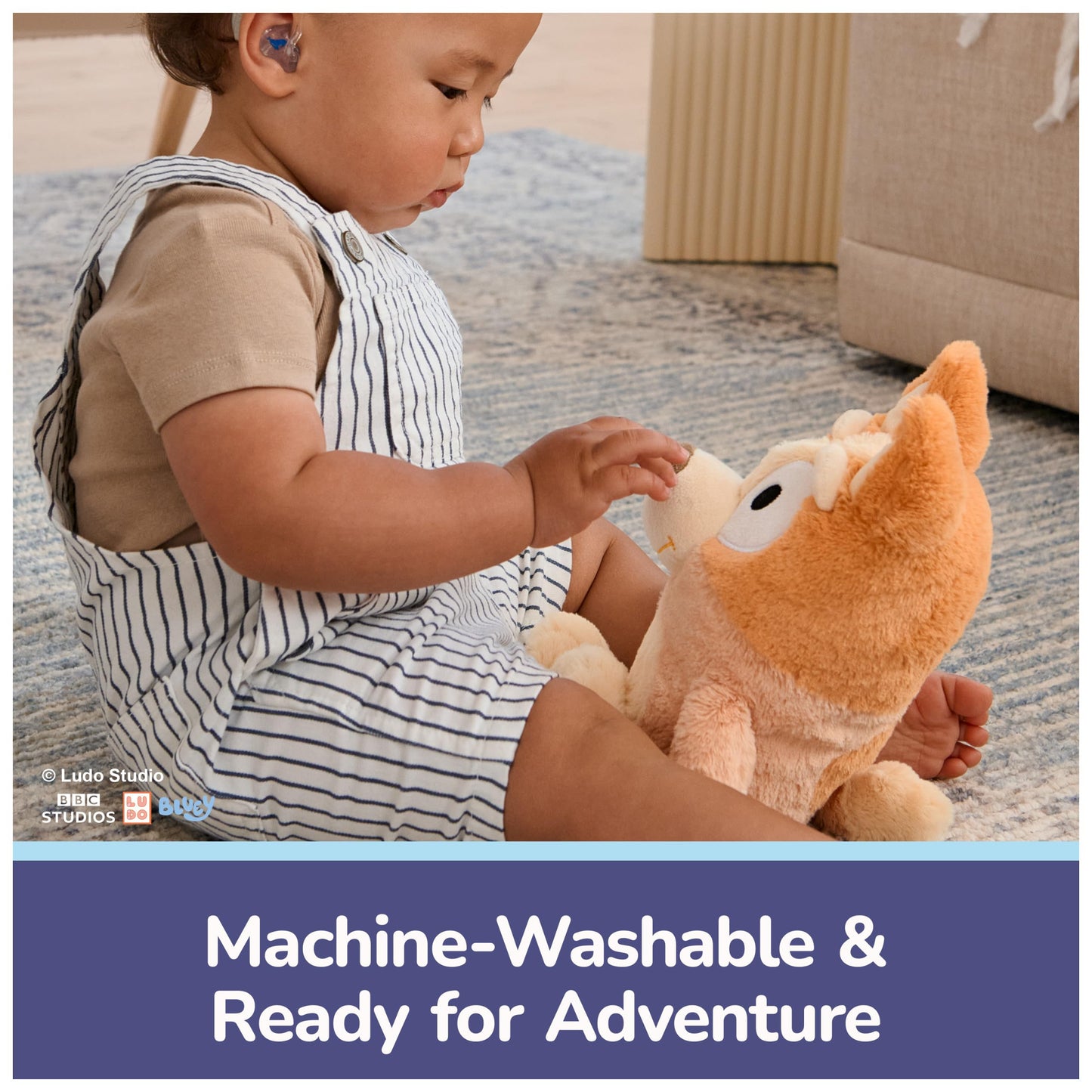 GUND Bingo Sustainably Soft Plush - 13-Inch Bluey Plush Made with Recycled Materials