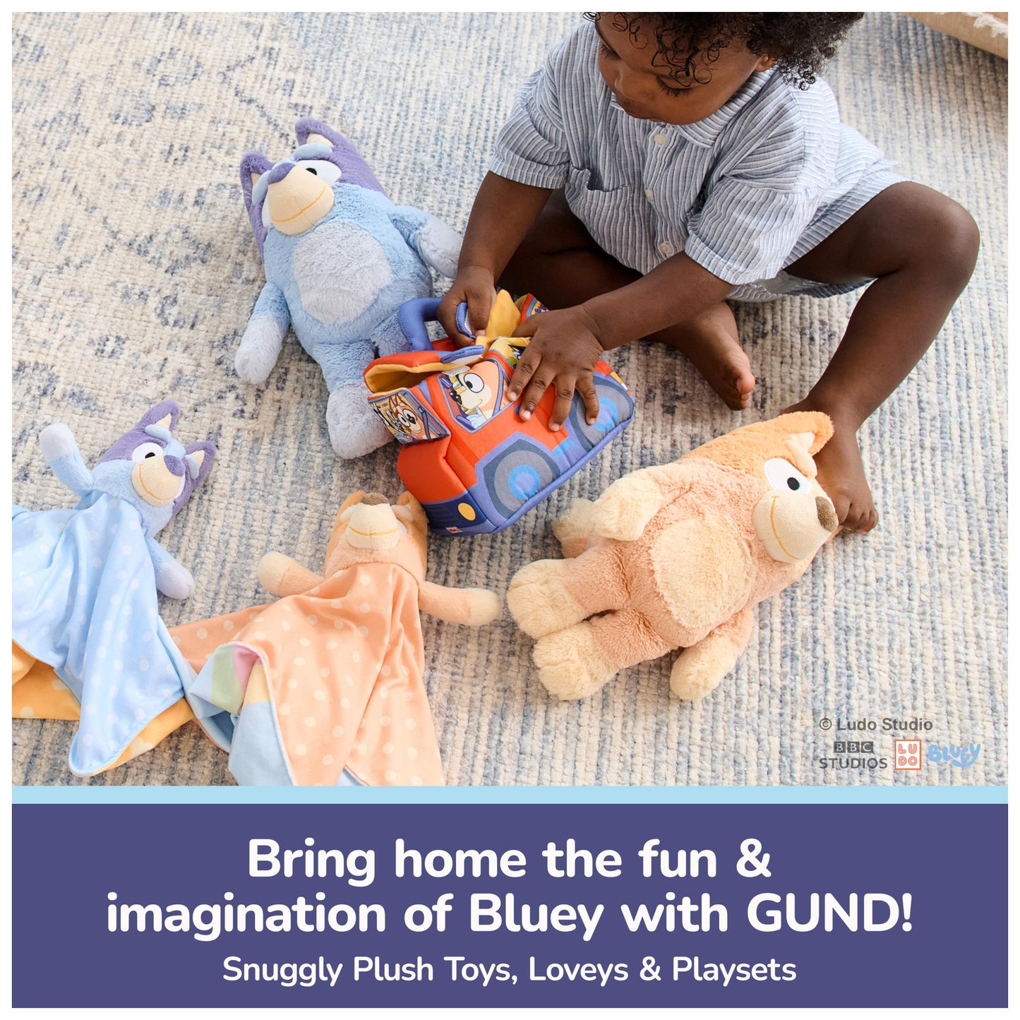 GUND Bluey Sustainably Soft Plush Lovey - 13-Inch, Recycled Materials