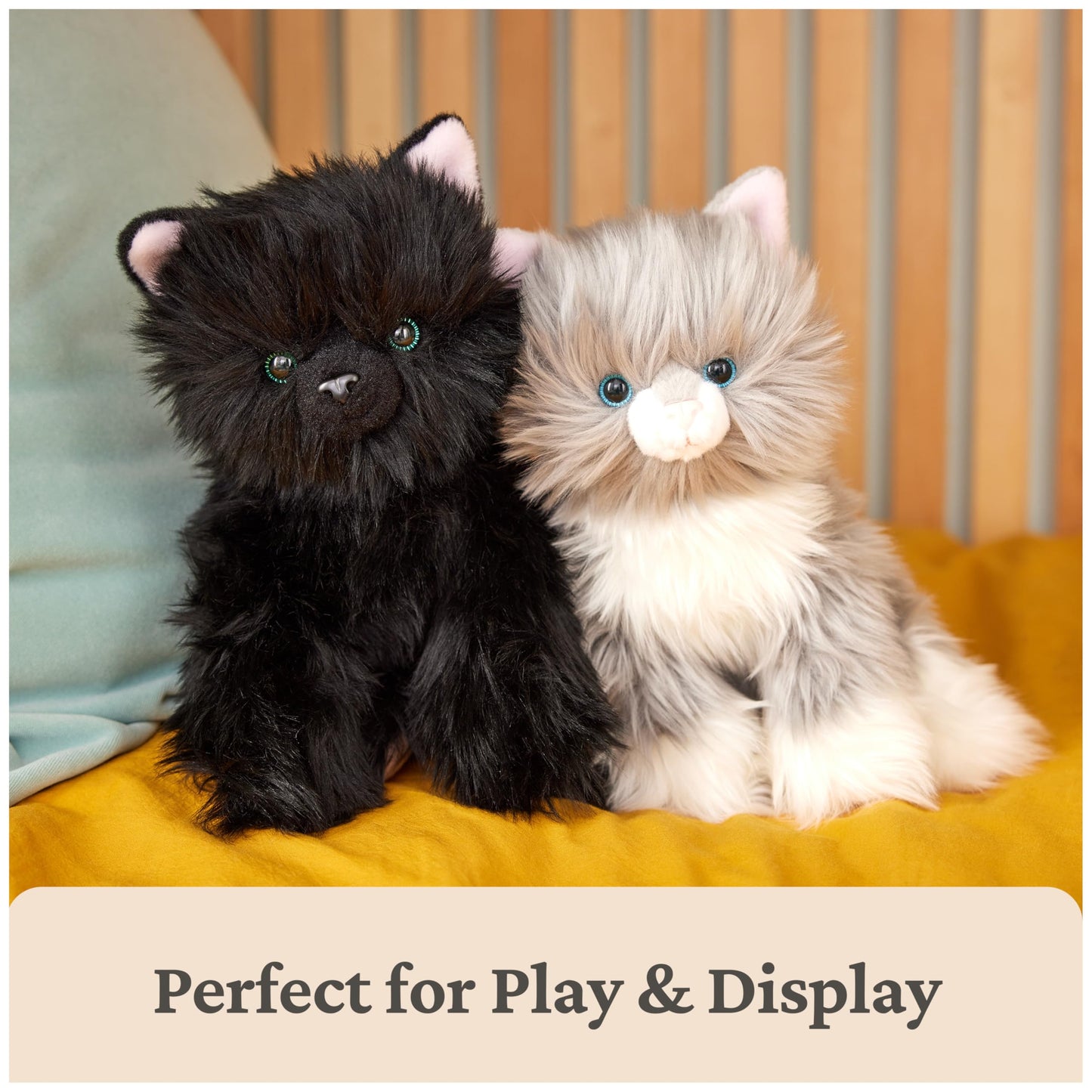 GUND Camilla Kitten Plush – 9-inch Gray & White Cat Stuffed Animal, Ultra-Soft & Huggable