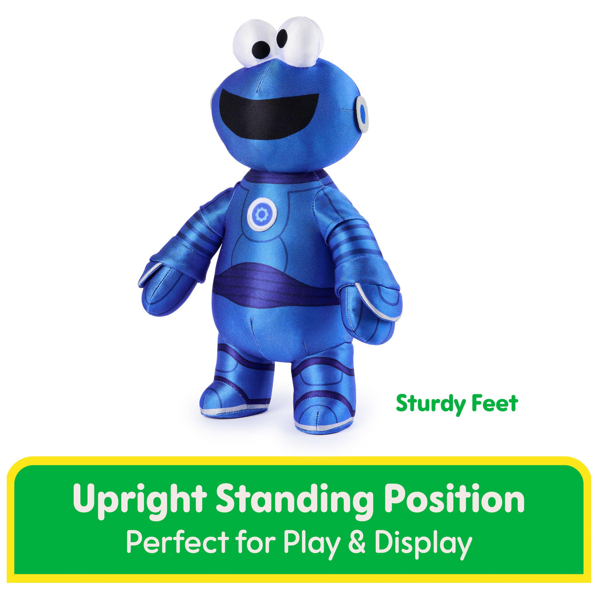 GUND Sesame Street Mecha Builder Cookie Monster Plush – 13-Inch Soft, Collectible Toy