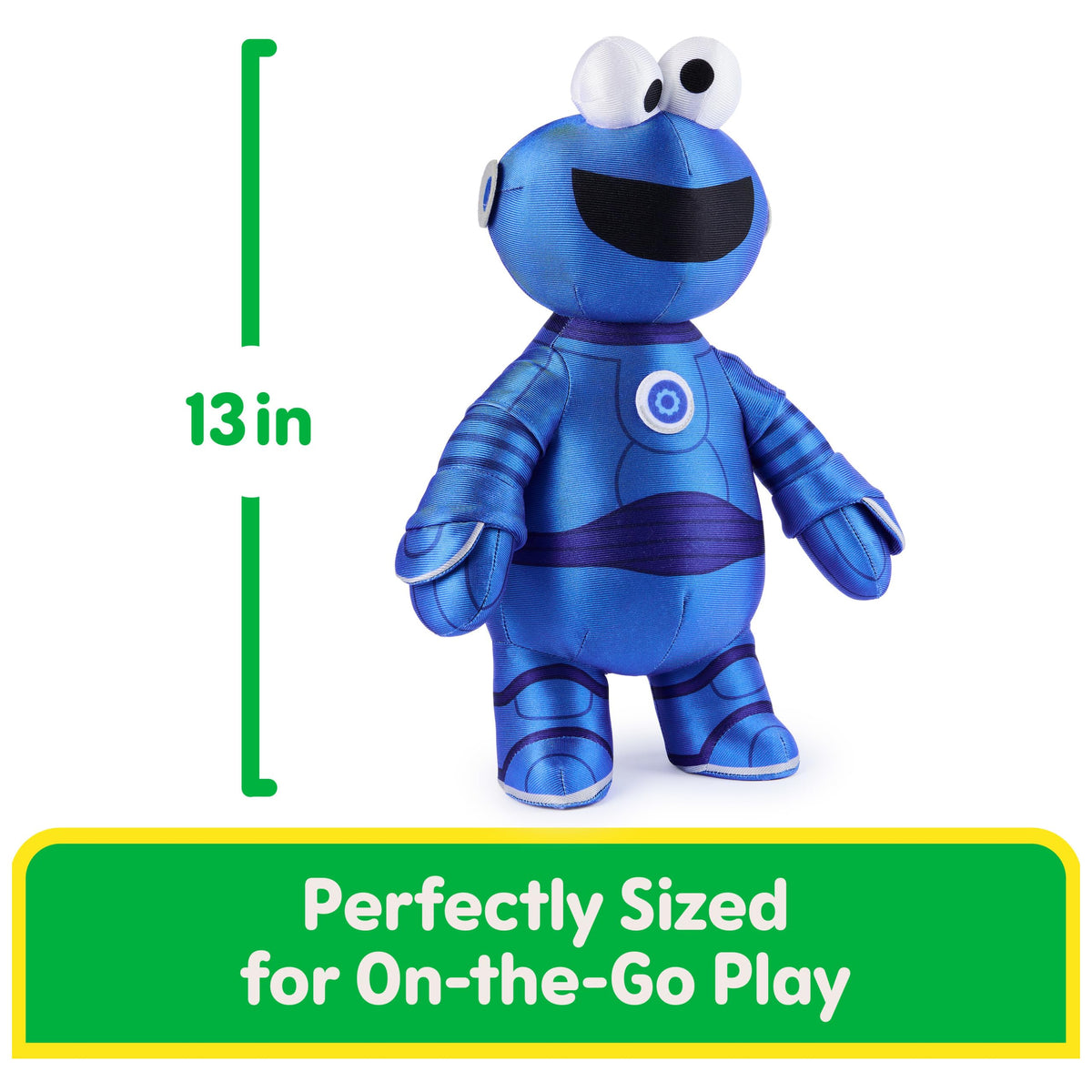 GUND Sesame Street Mecha Builder Cookie Monster Plush – 13-Inch Soft, Collectible Toy