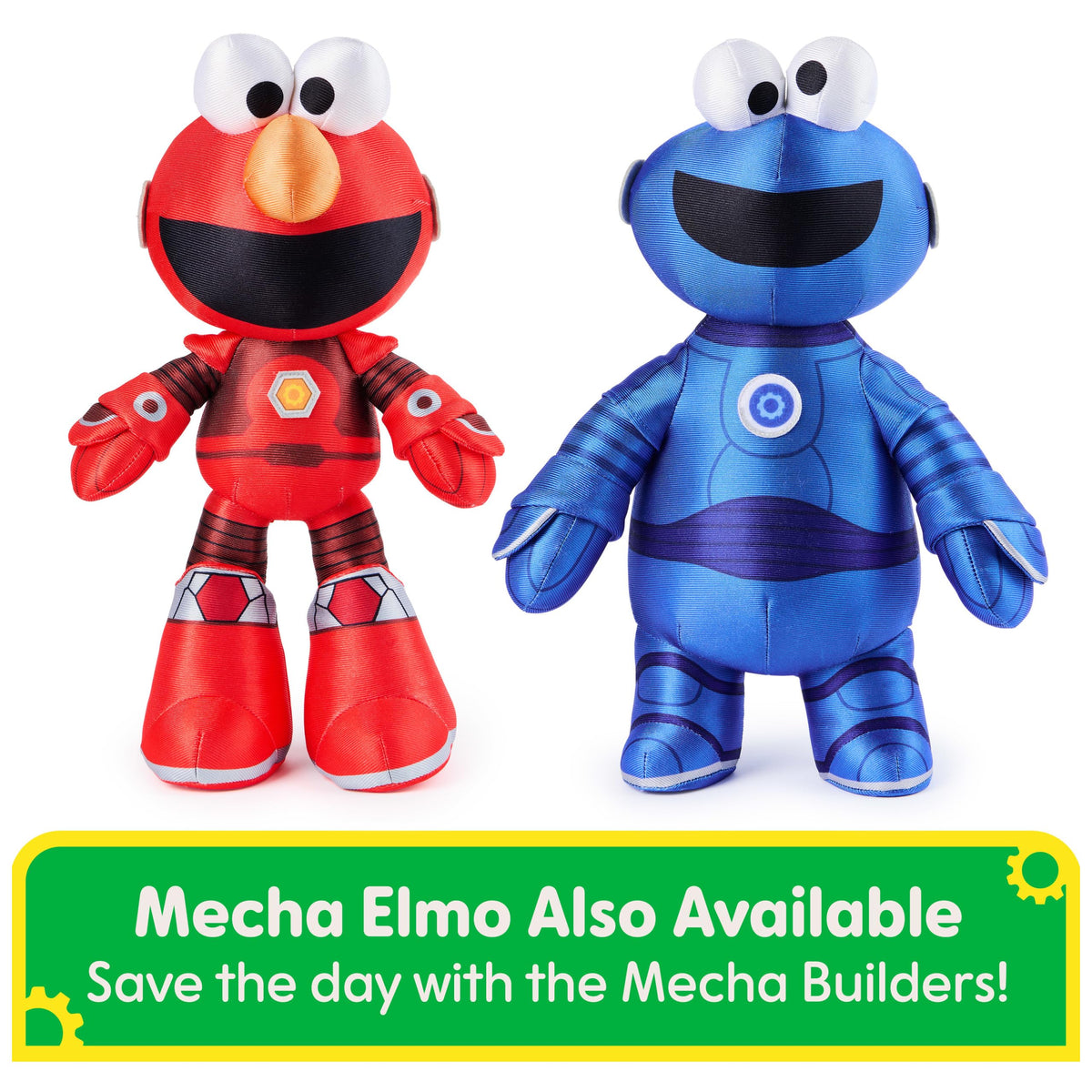GUND Sesame Street Mecha Builder Cookie Monster Plush – 13-Inch Soft, Collectible Toy