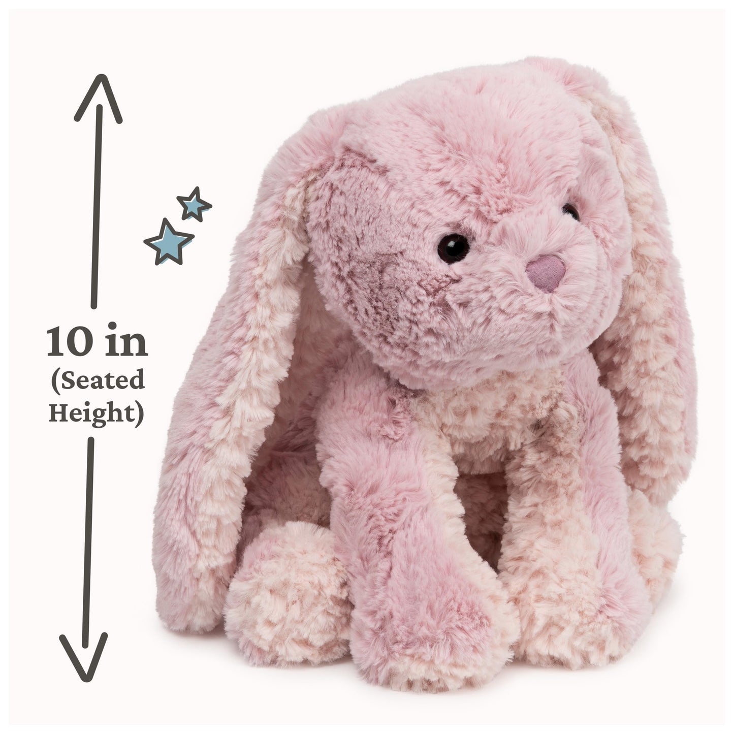 GUND Cozys Collection Bunny Plush – 10-Inch Pink Bunny for Ages 1+