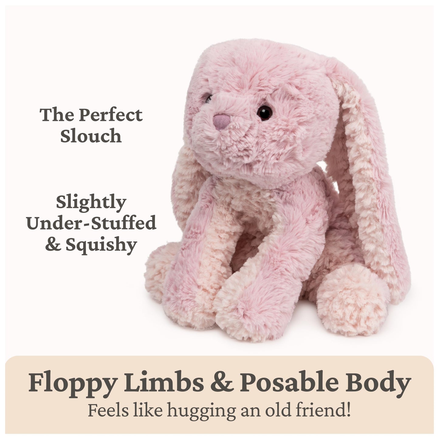 GUND Cozys Collection Bunny Plush – 10-Inch Pink Bunny for Ages 1+