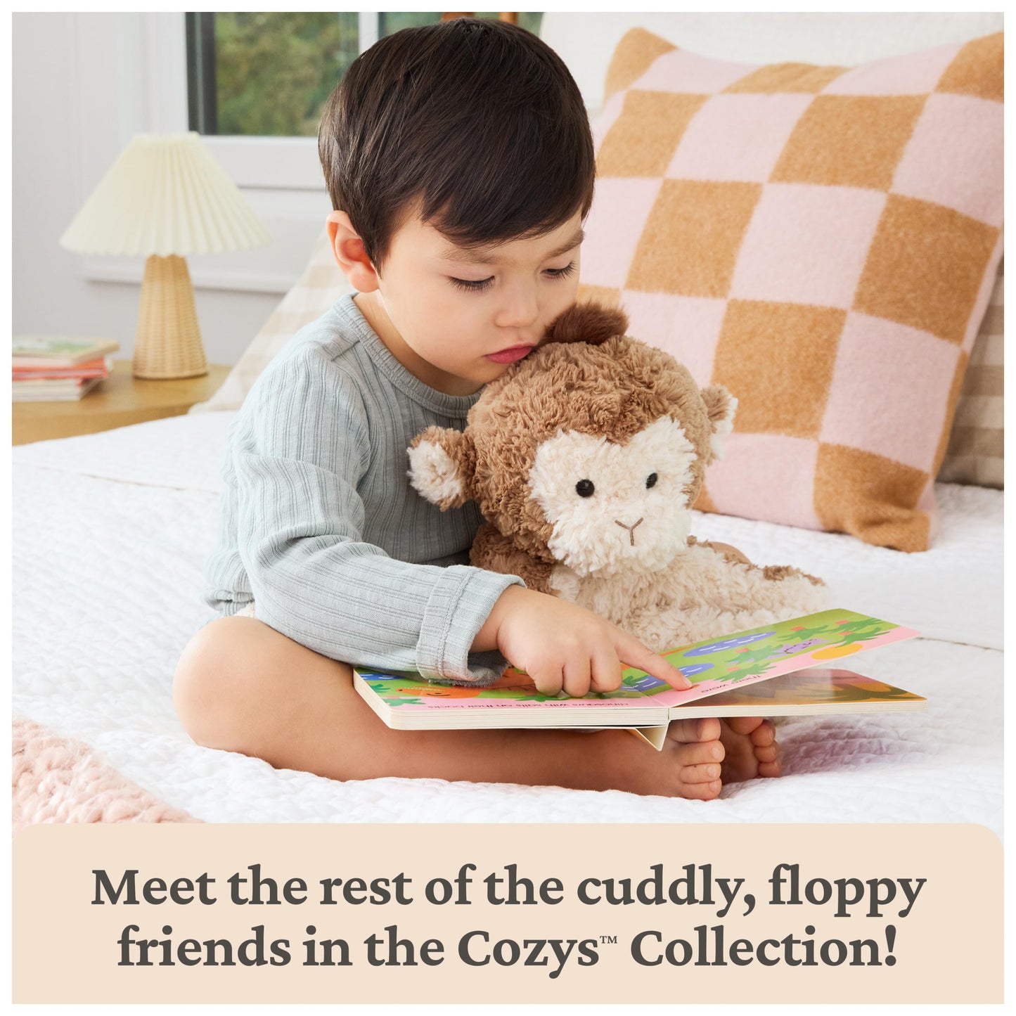 GUND Cozys Collection Bunny Plush – 10-Inch Pink Bunny for Ages 1+