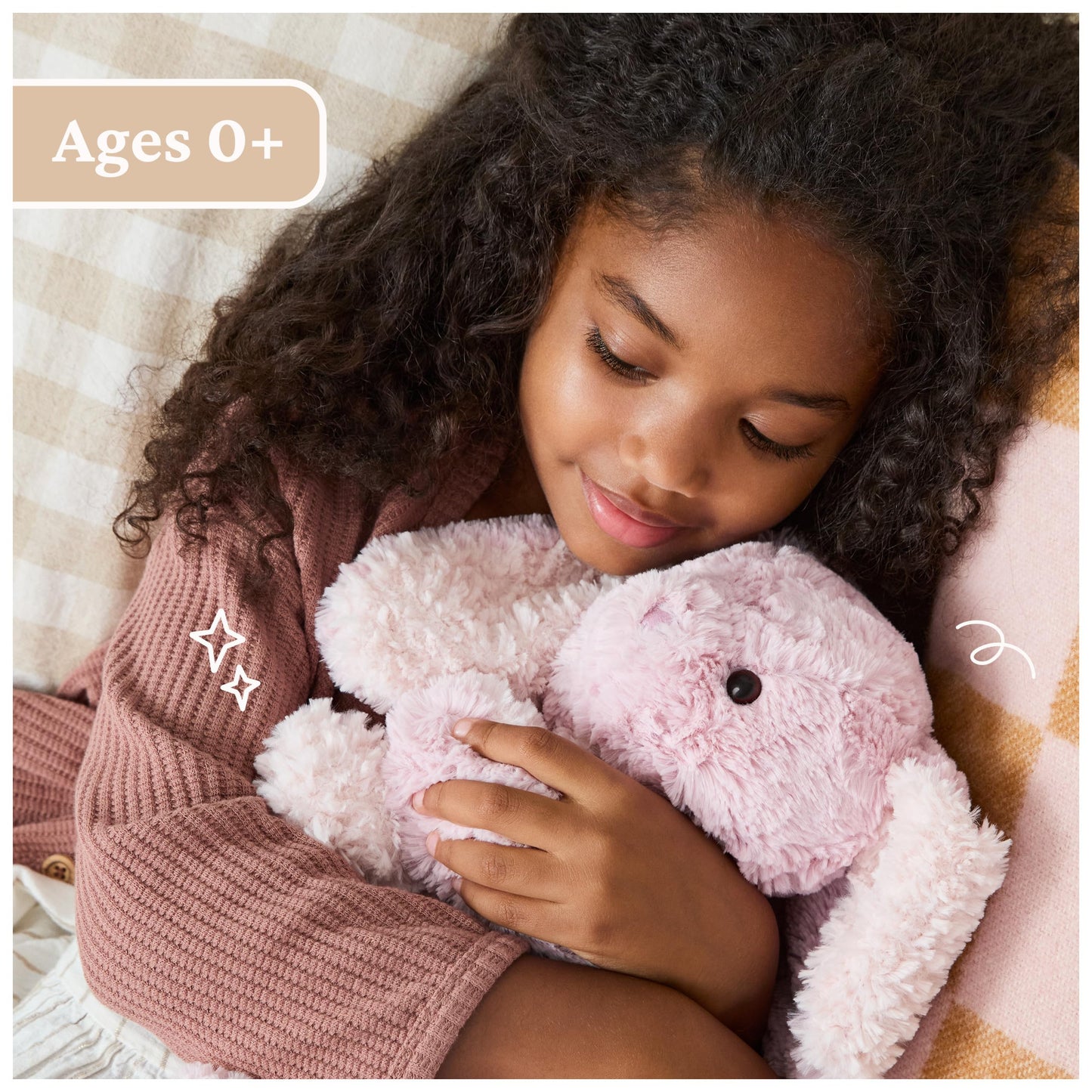 GUND Cozys Collection Bunny Plush – 10-Inch Pink Bunny for Ages 1+