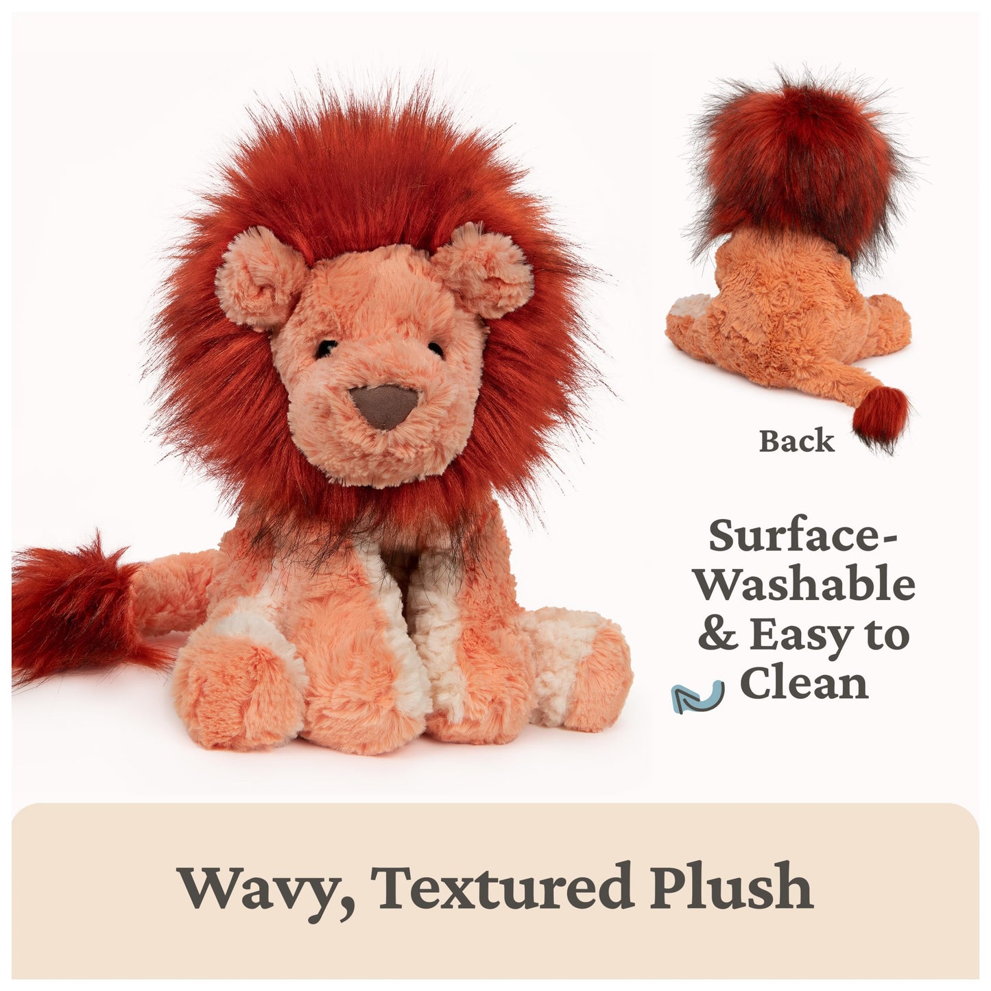 GUND Cozys Collection Lion Plush – 10-Inch Soft, Huggable Lion for Ages 1+