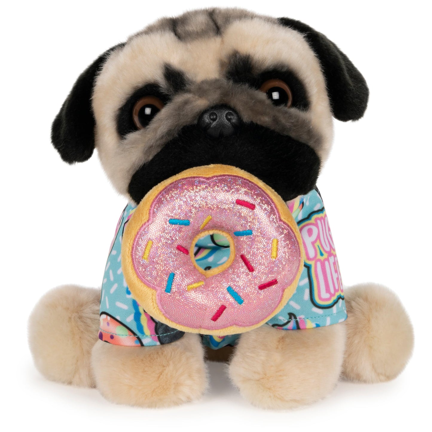 GUND Doug The Pug Donut Dog Plush - 9-Inch, Surface-Washable & Cuddly