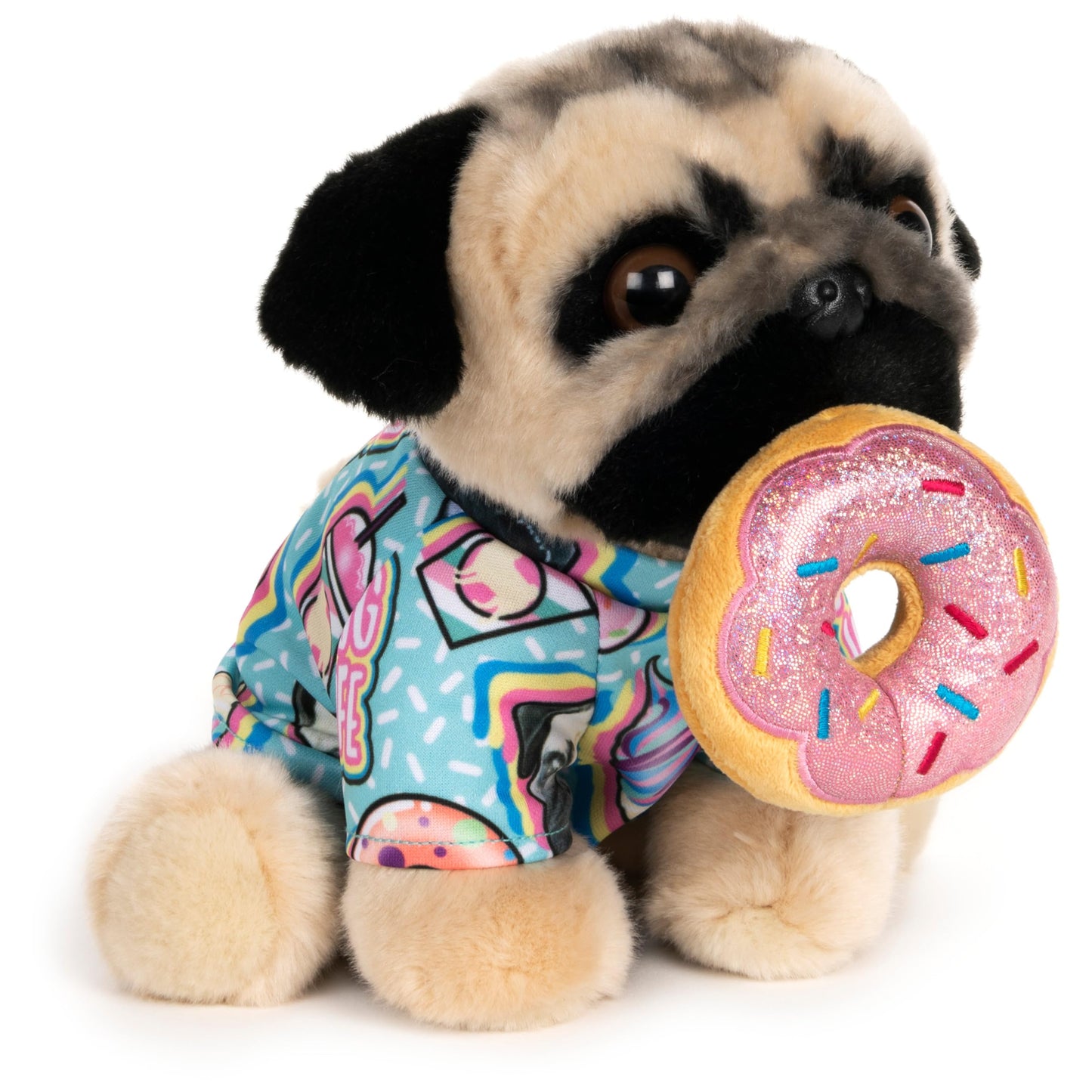 GUND Doug The Pug Donut Dog Plush - 9-Inch, Surface-Washable & Cuddly