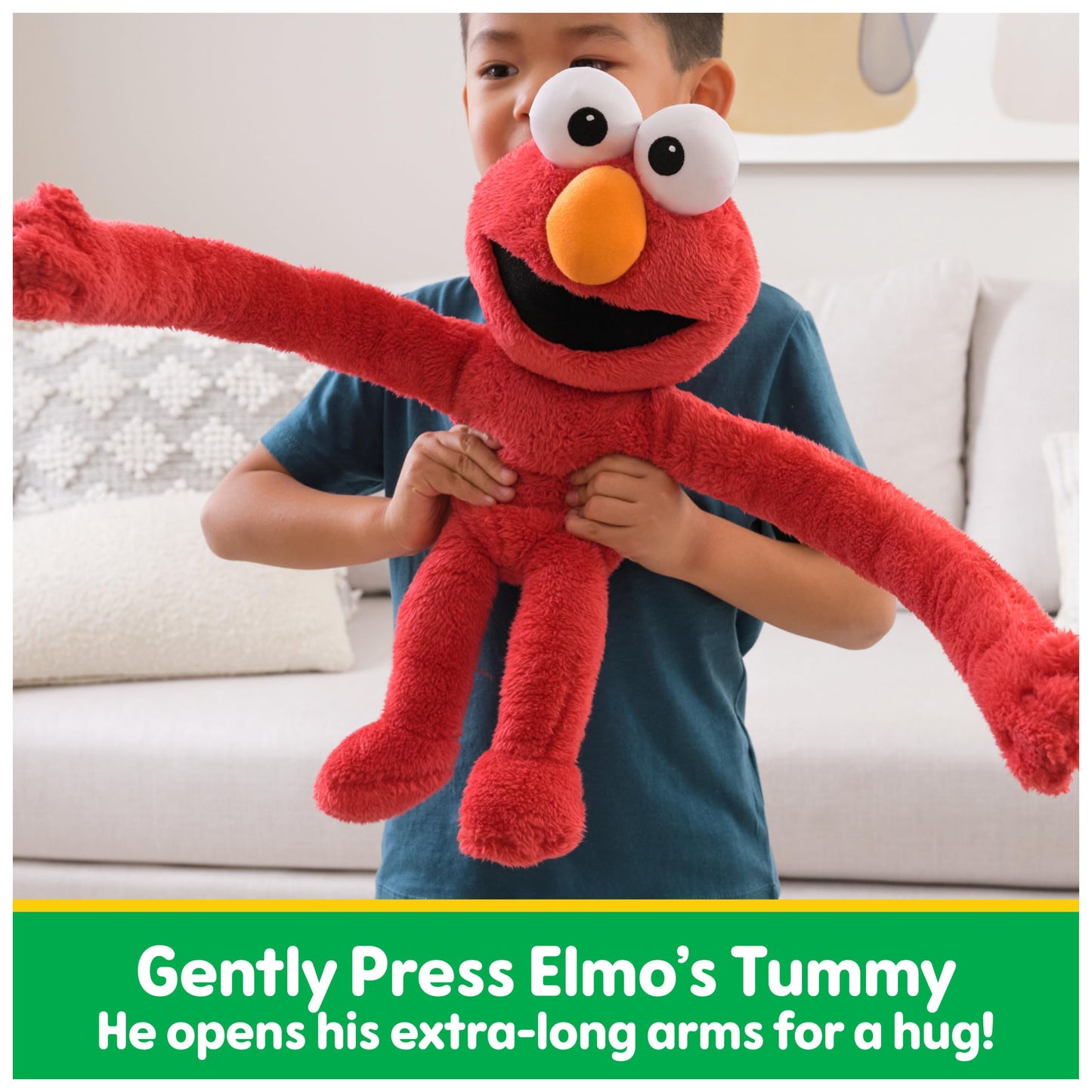 GUND Sesame Street Elmo Hug-a-Moves Plush | 14-Inch Sensory Plush Toy