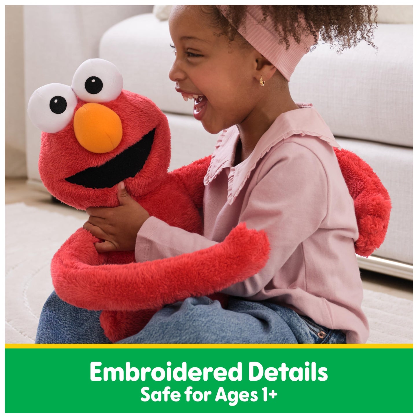 GUND Sesame Street Elmo Hug-a-Moves Plush | 14-Inch Sensory Plush Toy