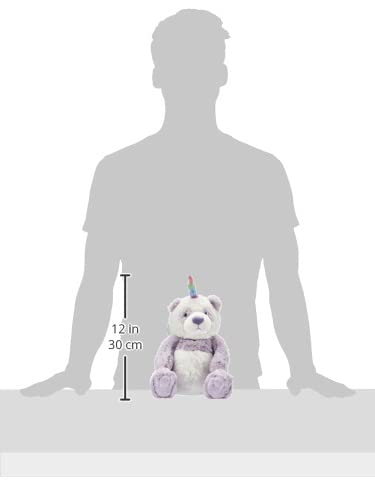 GUND Glitz Pandacorn Plush - 9in Purple Unicorn Panda Bear (Ages 1+)