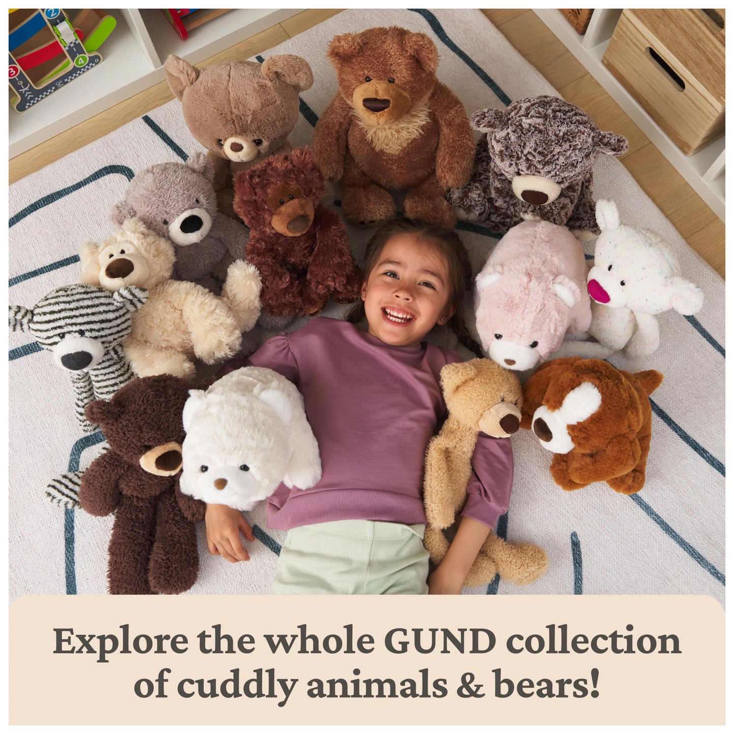 GUND Grahm Teddy Bear (18-Inch) – Premium Plush for Ages 1+