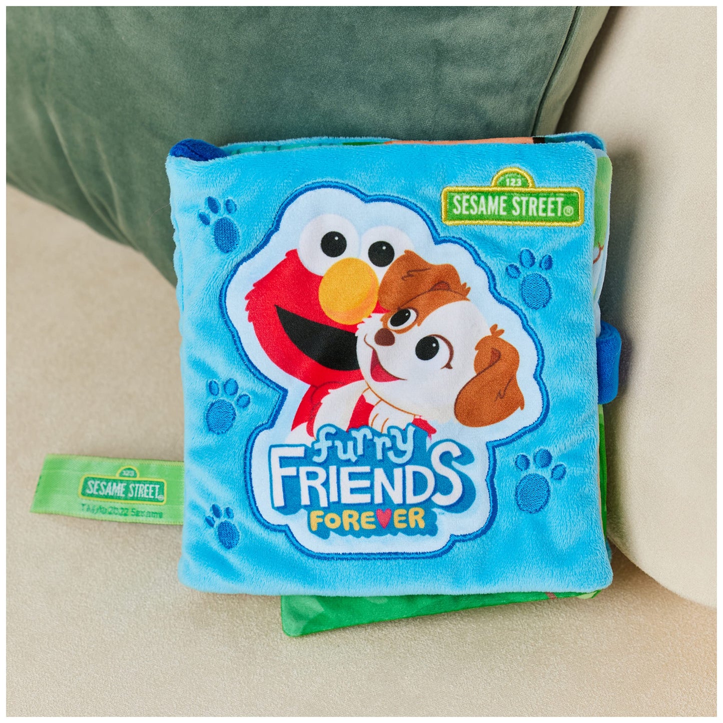 GUND Sesame Street Furry Friends Forever Soft Book – Plush Sensory Toy for Ages 1+