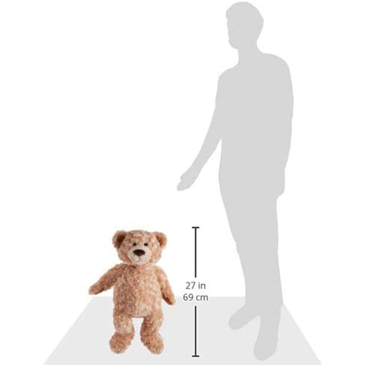 GUND Maxie Classic Teddy Bear Plush – 24-Inch Beige, Surface-Washable