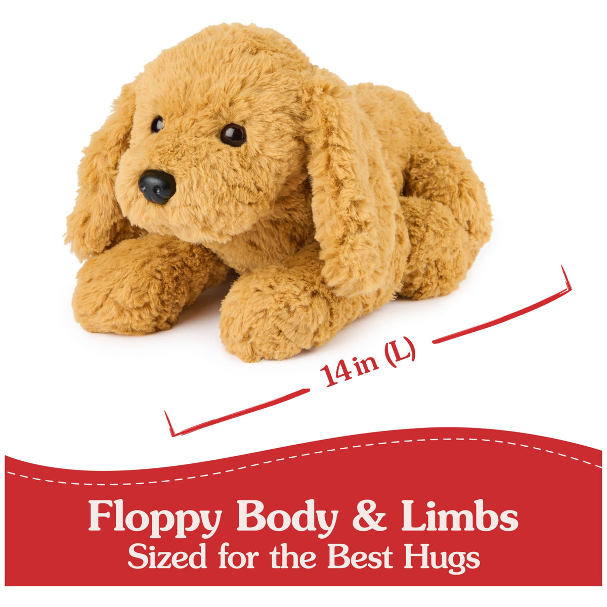 GUND Muttsy 14-inch Dog Plush – Premium Cuddly Puppy for Ages 1+