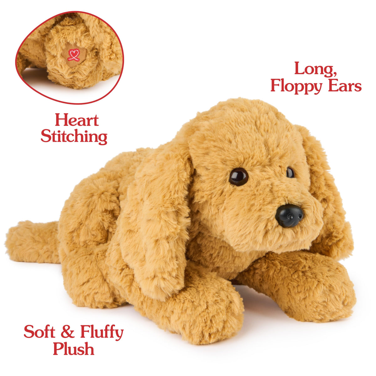 GUND Muttsy 14-inch Dog Plush – Premium Cuddly Puppy for Ages 1+