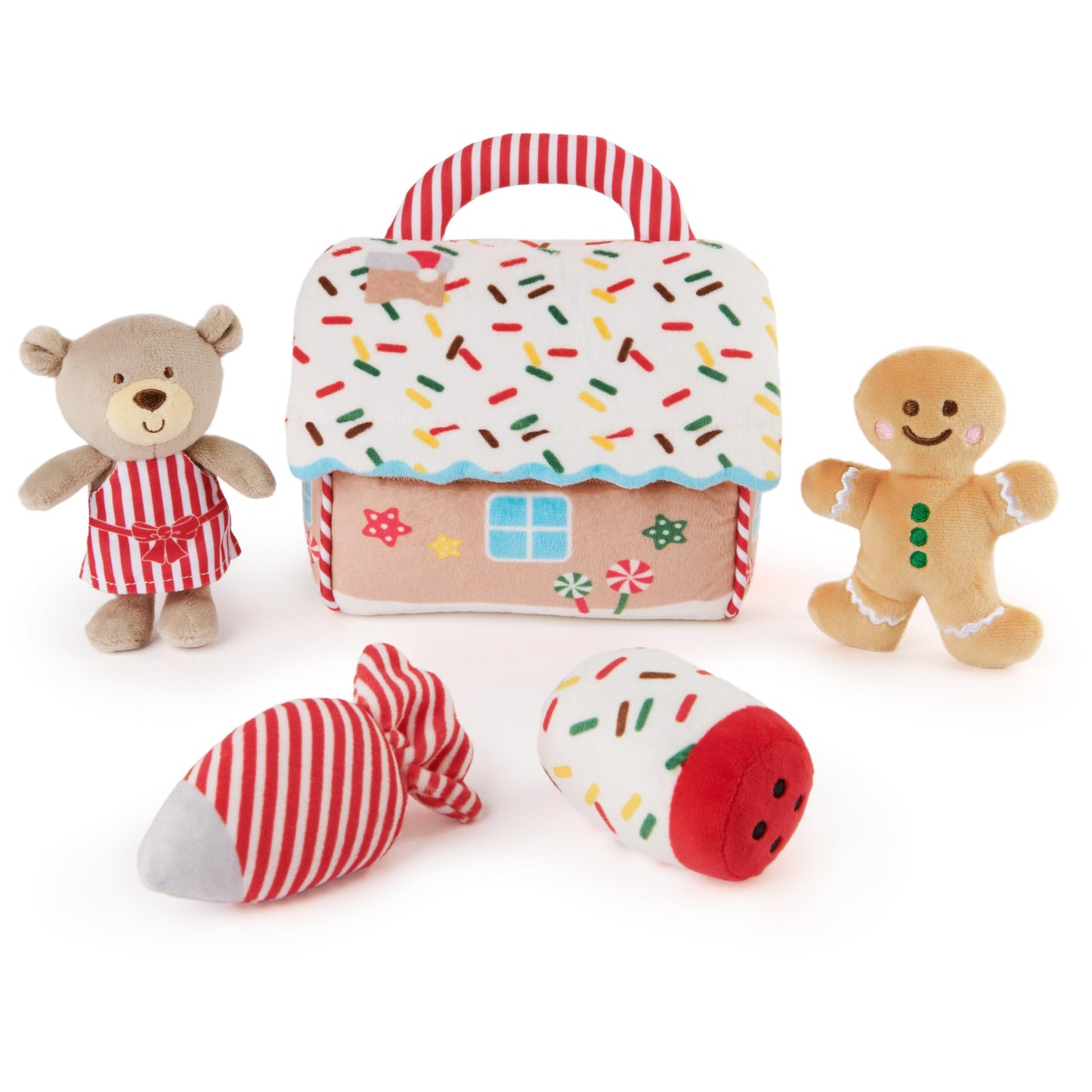 GUND Baby Play Soft Collection: My First Gingerbread House 5-Piece Sensory Playset