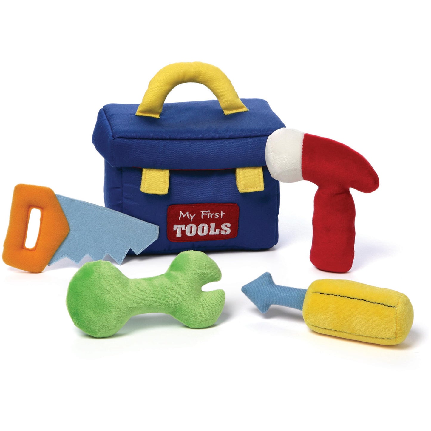 GUND Baby My First Toolbox 5-Piece Plush Playset | Soft Sensory Toys for Babies, 7.5 inches