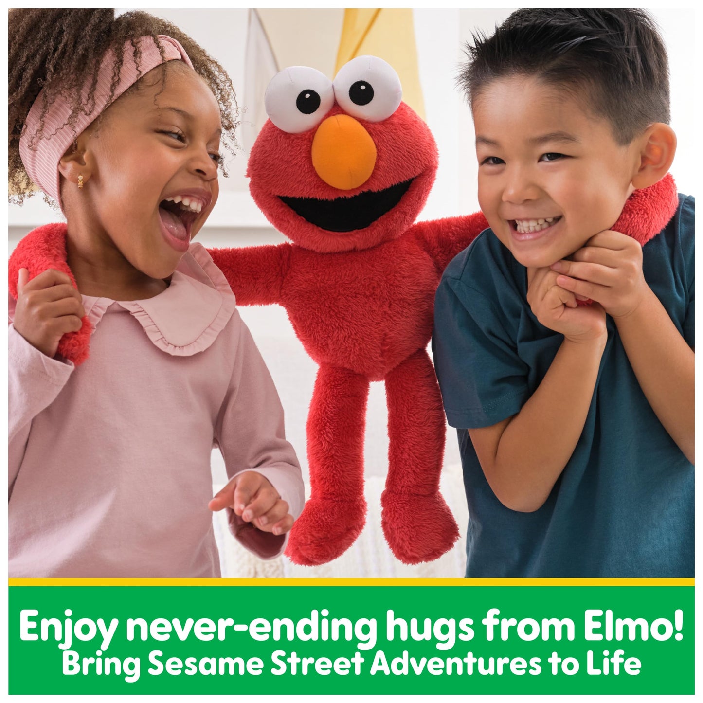 GUND Sesame Street Elmo Hug-a-Moves Plush | 14-Inch Sensory Plush Toy