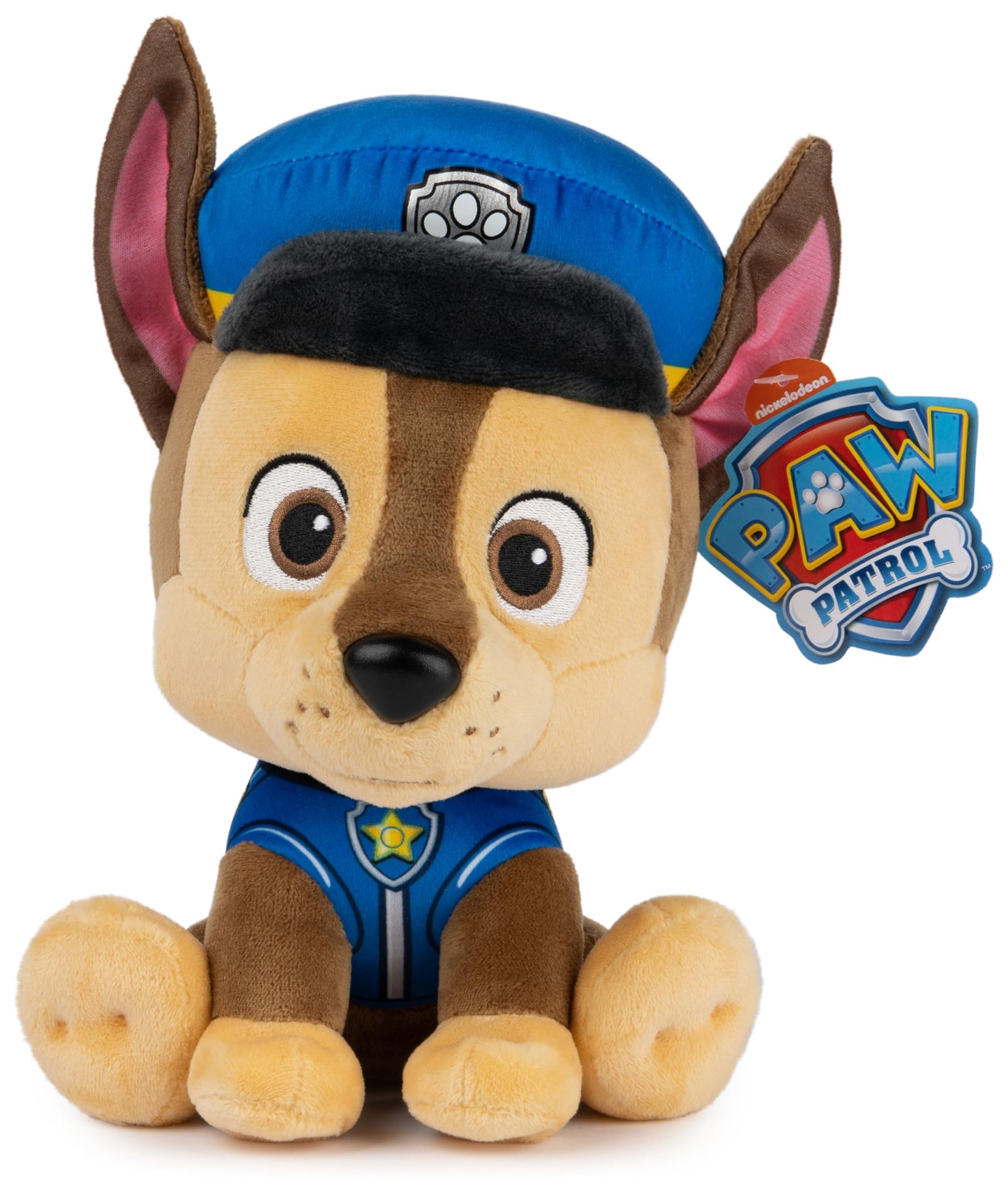 GUND PAW Patrol Chase 9-Inch Police Officer Plush – Surface-Washable, Ages 1+