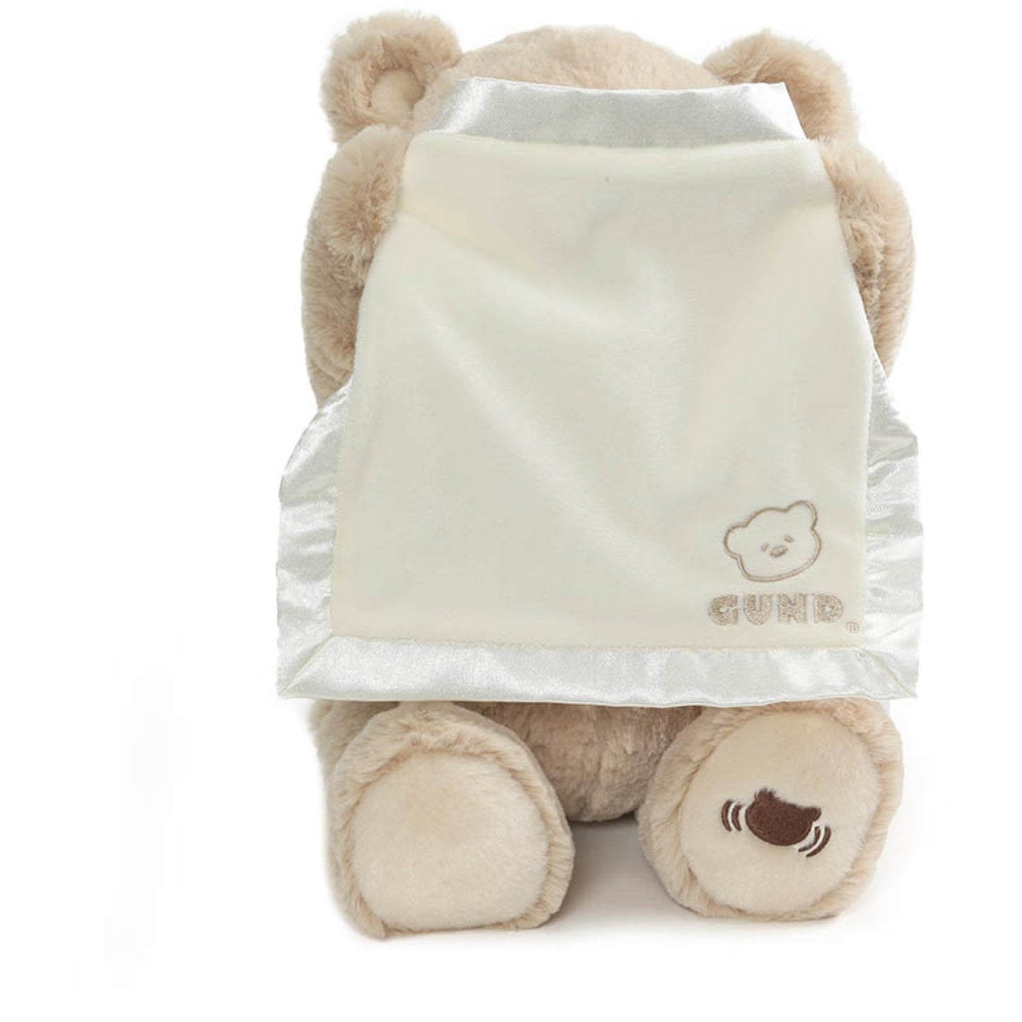 GUND Peek-A-Boo Teddy Bear Plush – 11.5-Inch Animated Baby Toy