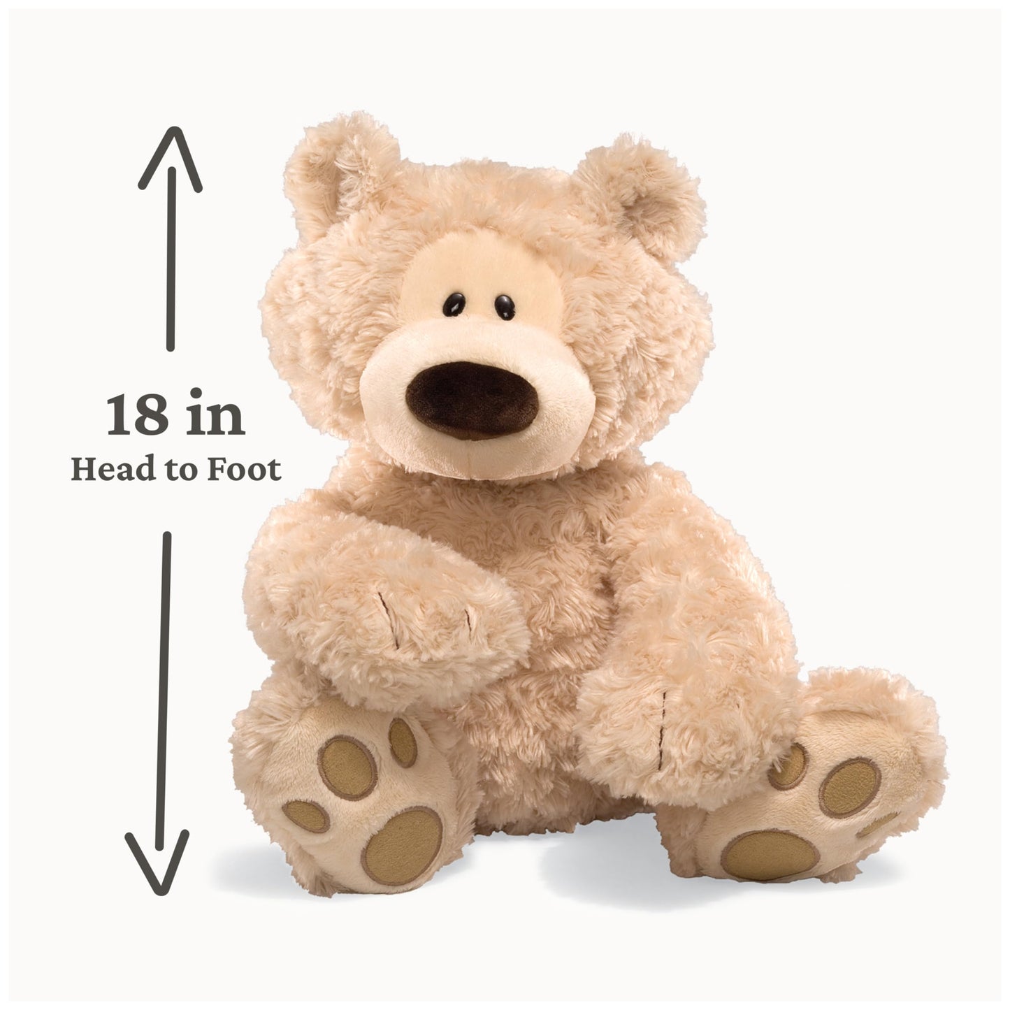 GUND Philbin Classic Teddy Bear — 18-Inch Beige Plush Toy for Ages 1+