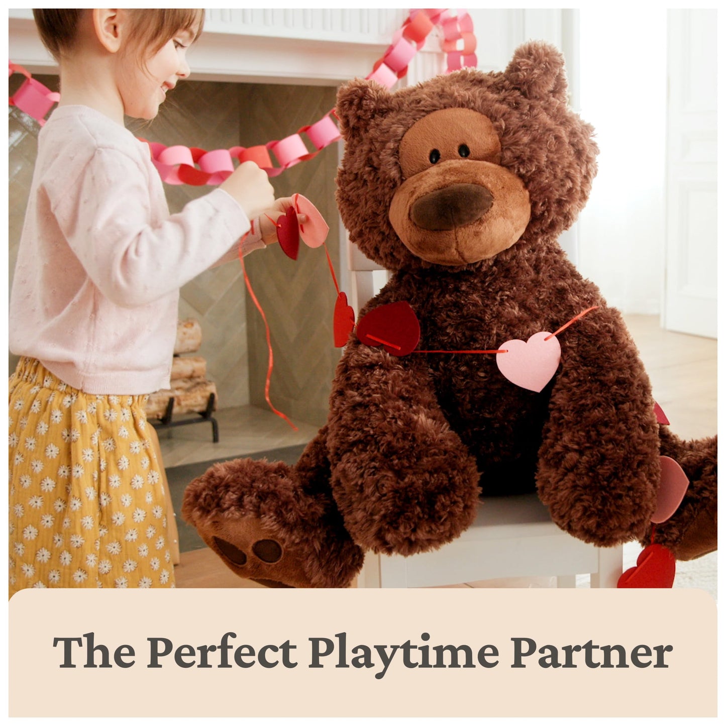 GUND Jumbo Philbin Teddy Bear — 29-Inch Plush for Ages 1+ (Chocolate Brown)