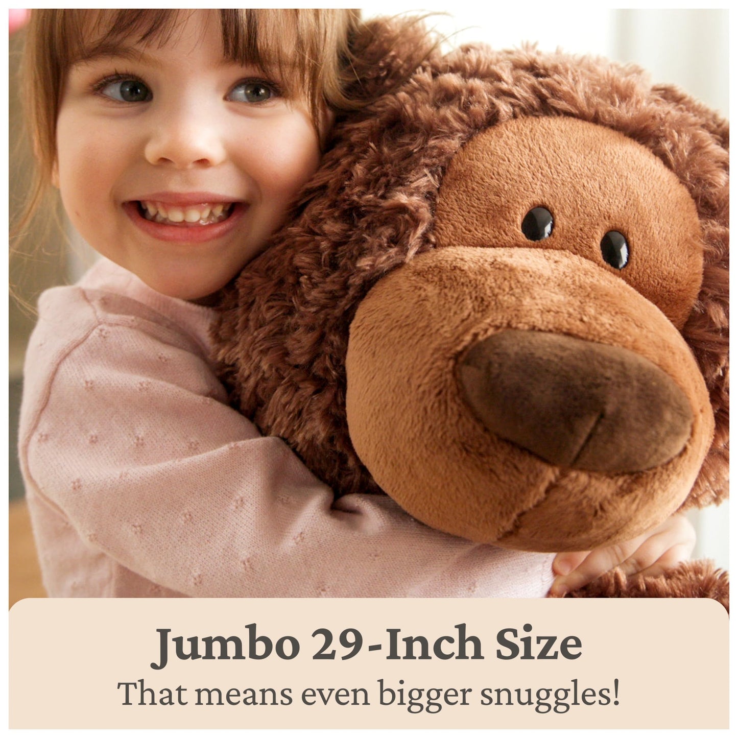 GUND Jumbo Philbin Teddy Bear — 29-Inch Plush for Ages 1+ (Chocolate Brown)
