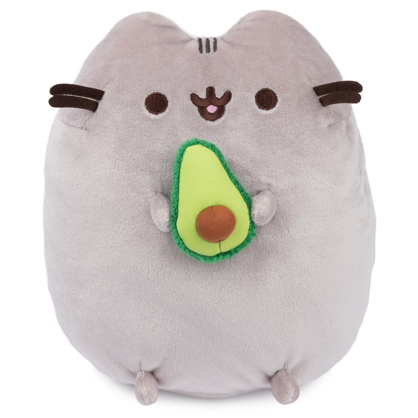 GUND Pusheen Snackable Avocado Plush - 9.5-Inch Gray Cat Stuffed Animal