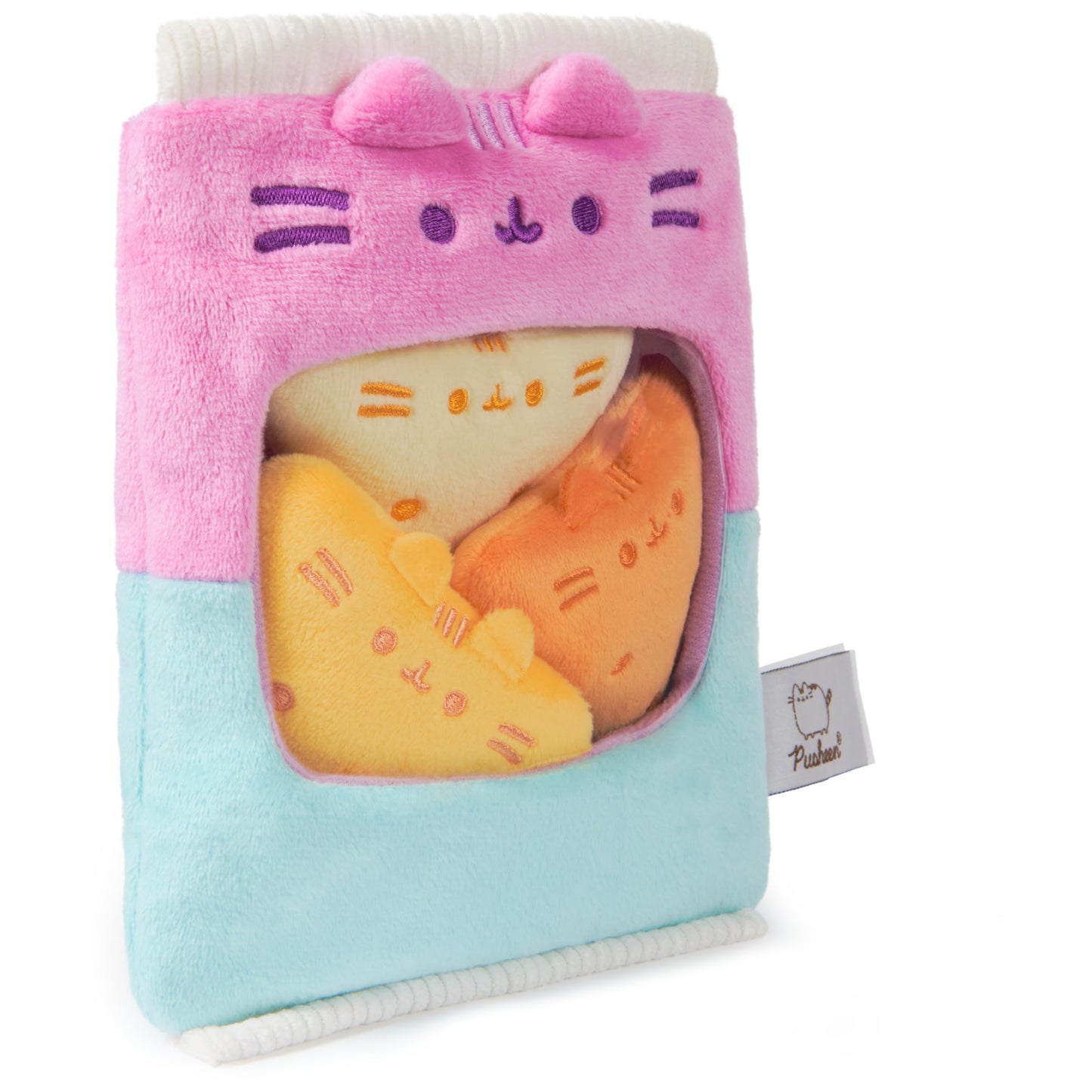 GUND Pusheen Gamer Chips Plush - 8-Inch with Removable Mini Chips, Pink