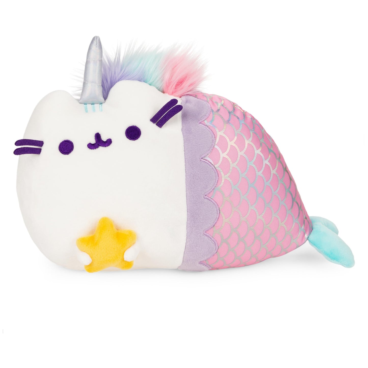 GUND Pusheen Magical Lights Mermaid Pusheenicorn – 12in Touch-Activated Plush