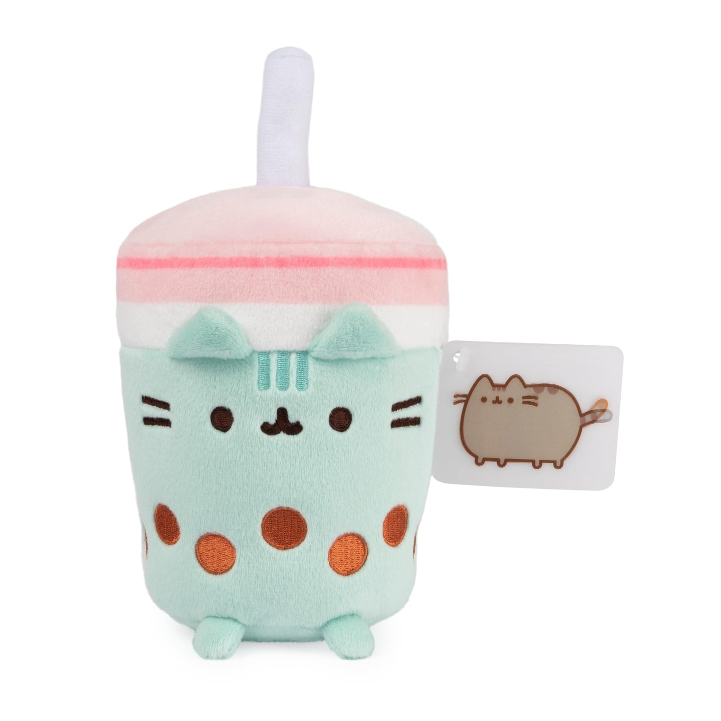 GUND Pusheen Boba Tea Cup Plush 6-Inch Mint Green Sips