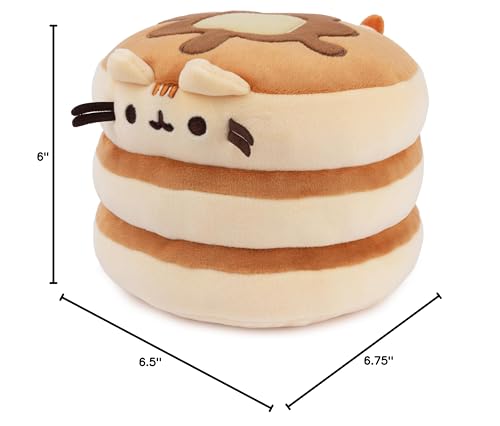 GUND Pusheen Pancake Squisheen Plush – 6-Inch Squishy Cat Toy