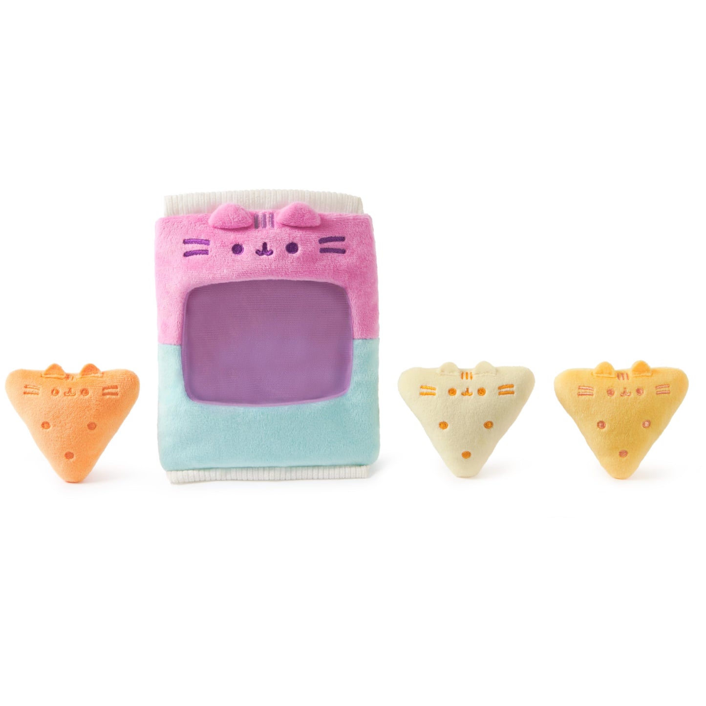 GUND Pusheen Gamer Chips Plush - 8-Inch with Removable Mini Chips, Pink