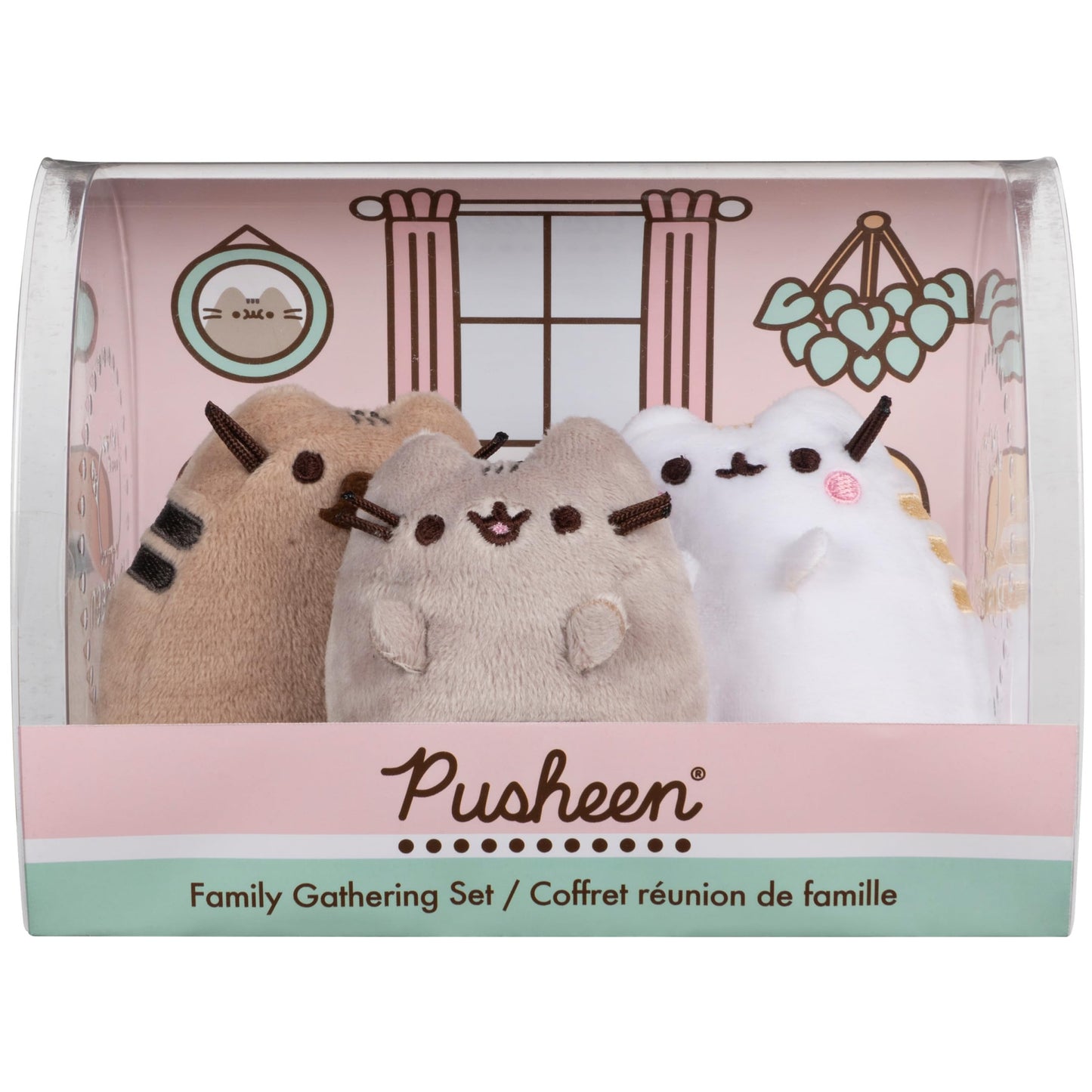 GUND Pusheen Family Gathering Collector Set – 3 Plush Cats