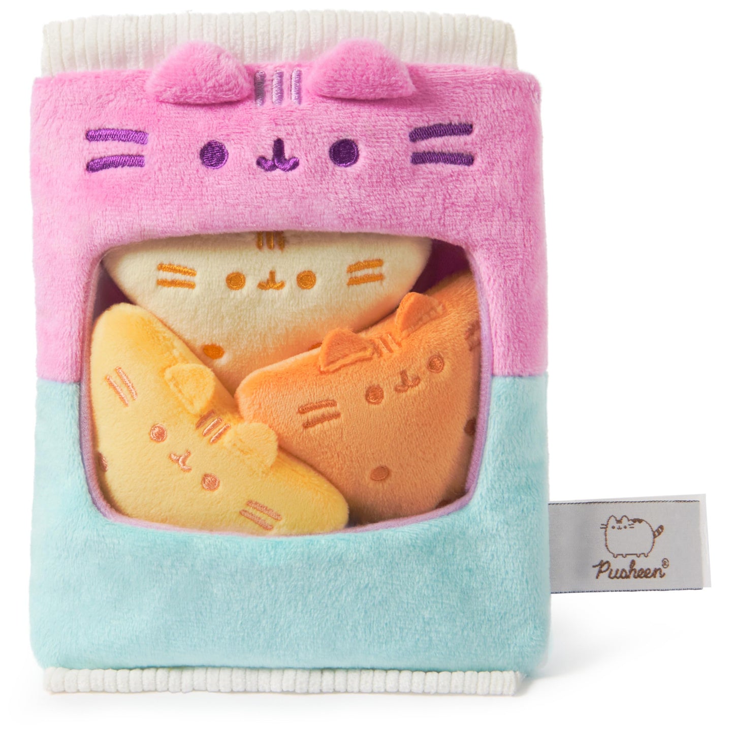 GUND Pusheen Gamer Chips Plush - 8-Inch with Removable Mini Chips, Pink