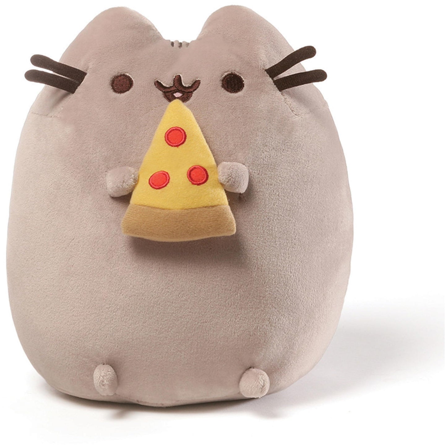 GUND Pusheen Snackable Pizza Plush - 9.5” Gray | Soft, Collectible Pusheen Toy