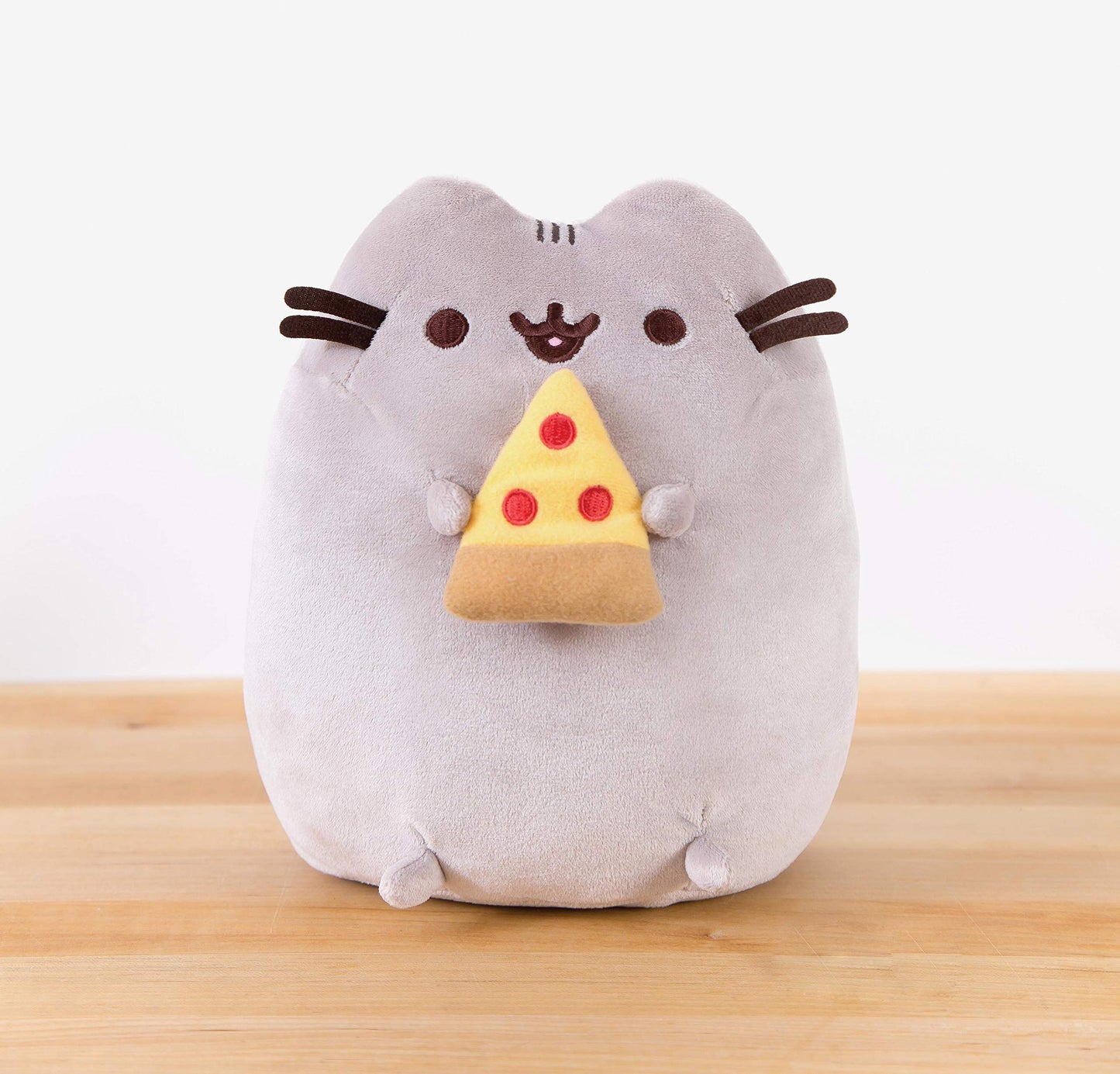 GUND Pusheen Snackable Pizza Plush - 9.5” Gray | Soft, Collectible Pusheen Toy