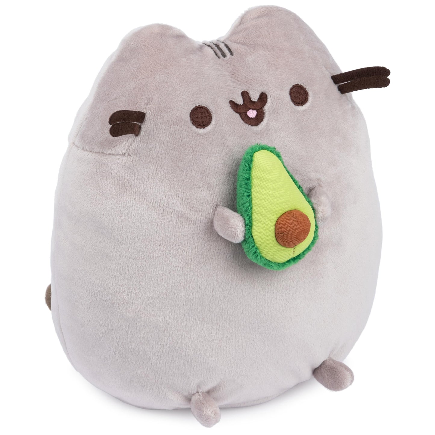 GUND Pusheen Snackable Avocado Plush - 9.5-Inch Gray Cat Stuffed Animal