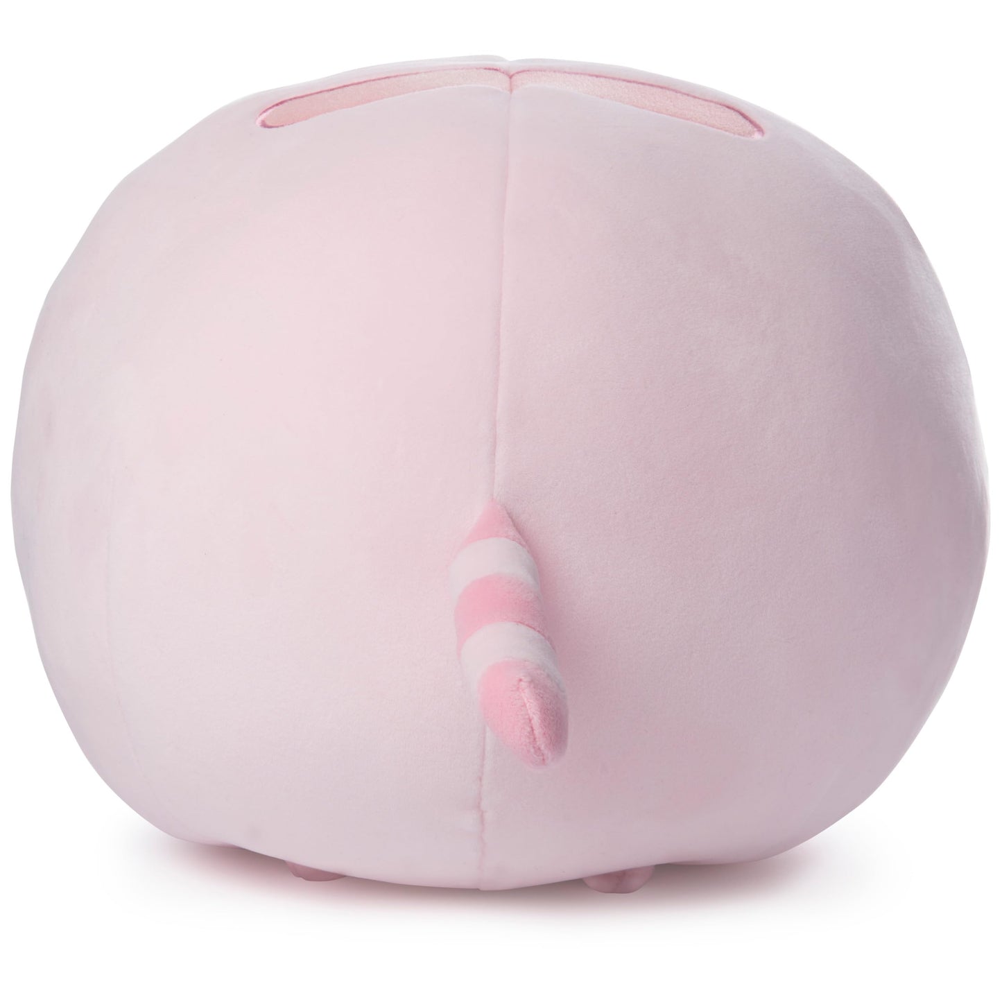 GUND Pusheen Squisheen Round Plush – 11-inch Pink Squishy Cat, Surface-Washable, Ages 1+