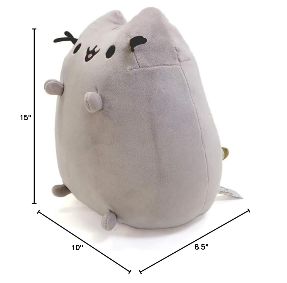 GUND Pusheen The Cat Squisheen Plush – 11 Inch Soft, Squishy Cat Toy