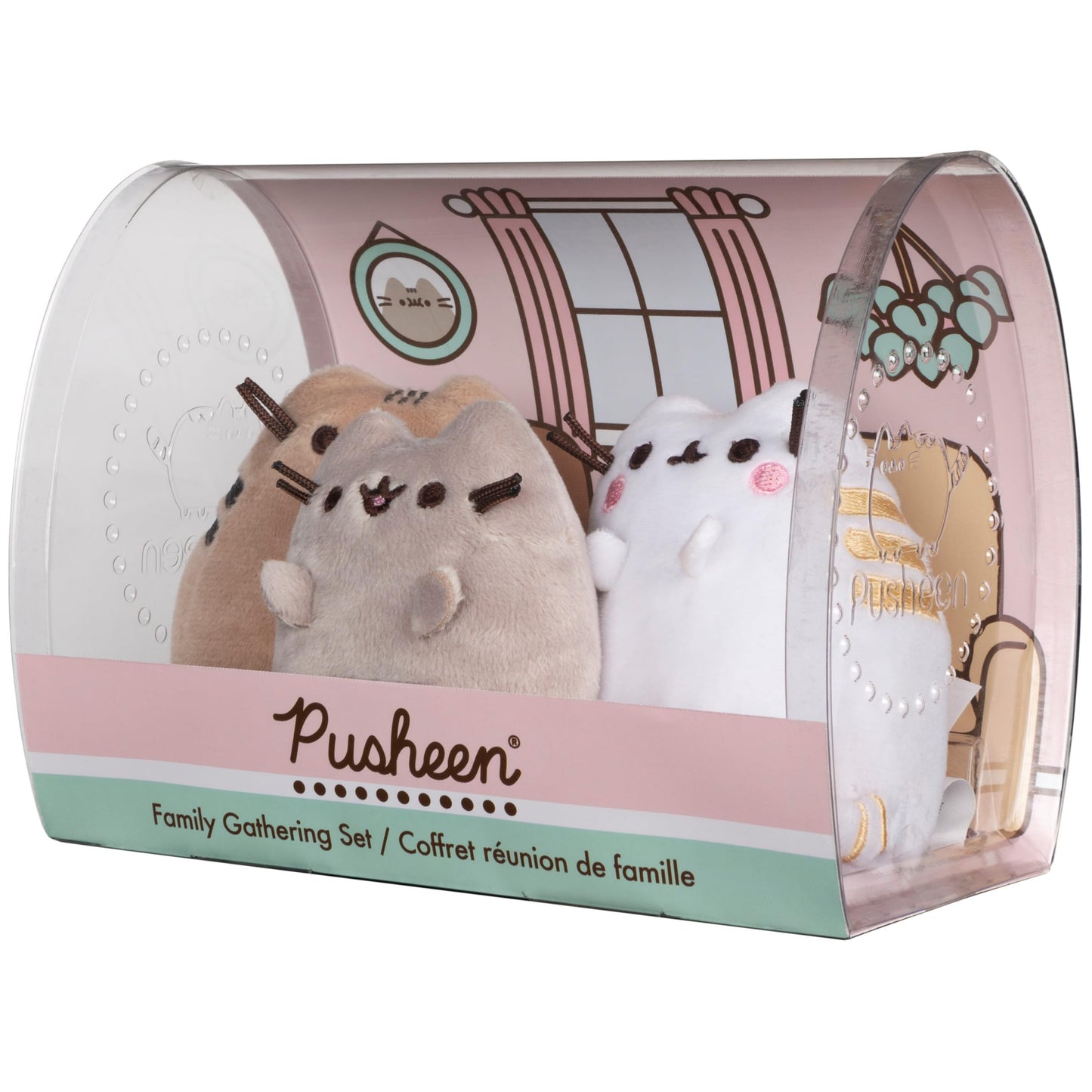 GUND Pusheen Family Gathering Collector Set – 3 Plush Cats